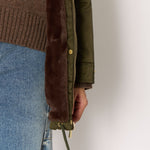 BERENICE Parka Coat in Khaki