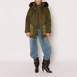 BERENICE Parka Coat in Khaki