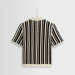 WAX LONDON Porto Short Sleeve Polo in Ecru/Black