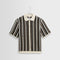 WAX LONDON Porto Short Sleeve Polo in Ecru/Black