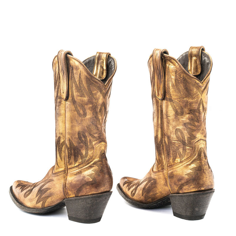 MEXICANA Coachella 11 Boots in Used Gold