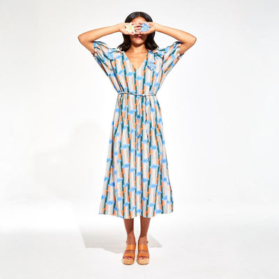 MAPOESIE Alba Echo Dress in Blue