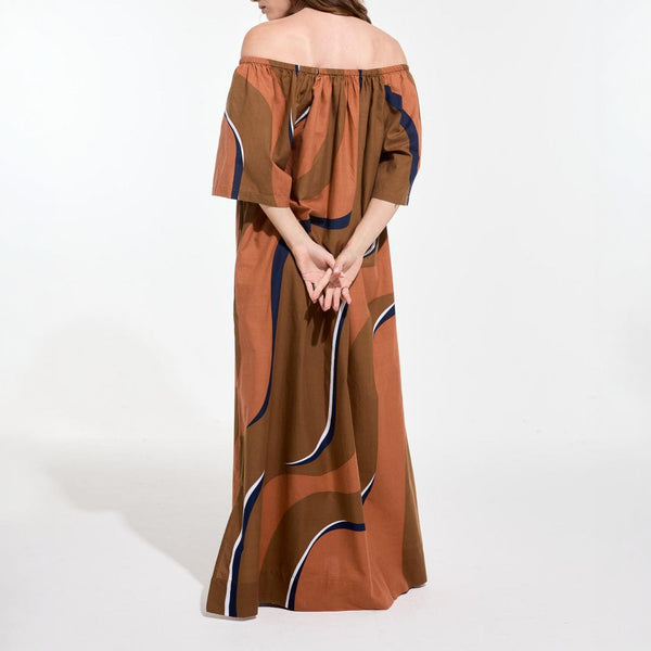MAPOESIE Palao Madone Dress in Terracotta