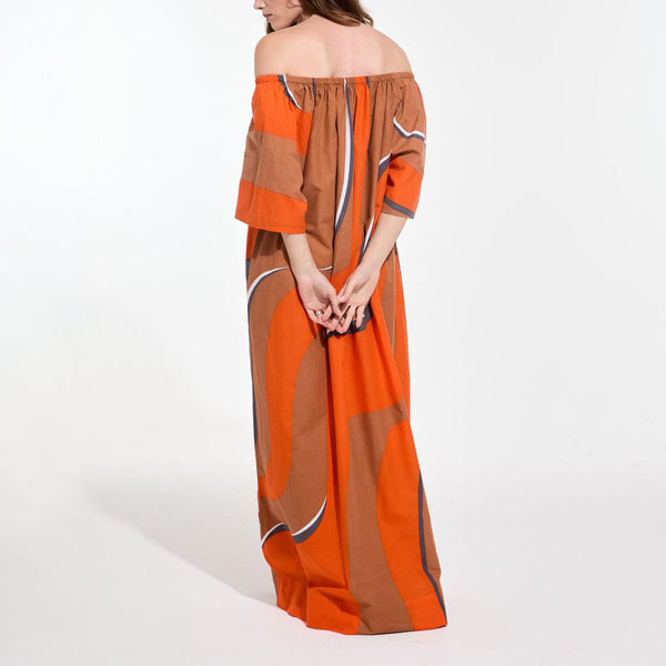 MAPOESIE Palao Madone Dress in Vermilion