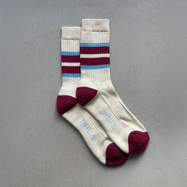 IVY ELLIS Mens Puck Socks in Romeo