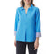 MOUSQUETON Rozan Plain V Neck Blouse in Sky Blue