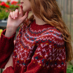 QUINTON & CHADWICK Chunky Fairisle Jumper in Rust