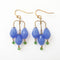 PHILIPPA KUNISCH Small Bell Earrings in Blue