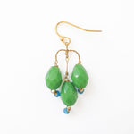 PHILIPPA KUNISCH Small Bell Earrings in Green