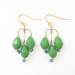 PHILIPPA KUNISCH Small Bell Earrings in Green