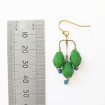 PHILIPPA KUNISCH Small Bell Earrings in Green