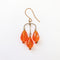 PHILIPPA KUNISCH Small Bell Earrings in Orange