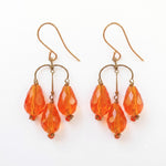 PHILIPPA KUNISCH Small Bell Earrings in Orange