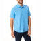 MOUSQUETON Silek Plain Short Sleeve Shirt in Sky Blue