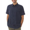 MOUSQUETON Silek Plain Short Sleeve Shirt in Navy