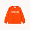 THE TINY BIG SISTER Amour Sweatshirt in Orange