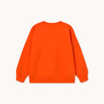 THE TINY BIG SISTER Amour Sweatshirt in Orange