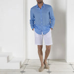PINK HOUSE MUSTIQUE 100% Linen Casual Shorts  in White