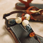 PENELOPE CHILVERS Kala Leather Sandals in Bitter Chocolate