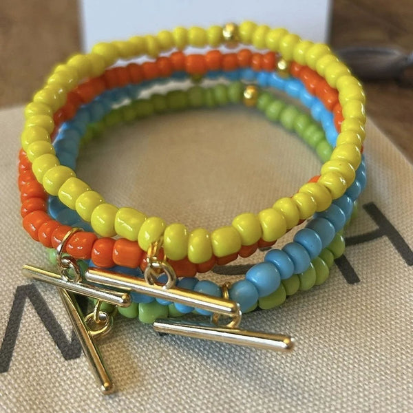 WISH T Bar Bracelet in Blue