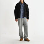WAX LONDON Tate Paisley Jacquard Fleece Jacket in Black and Brown