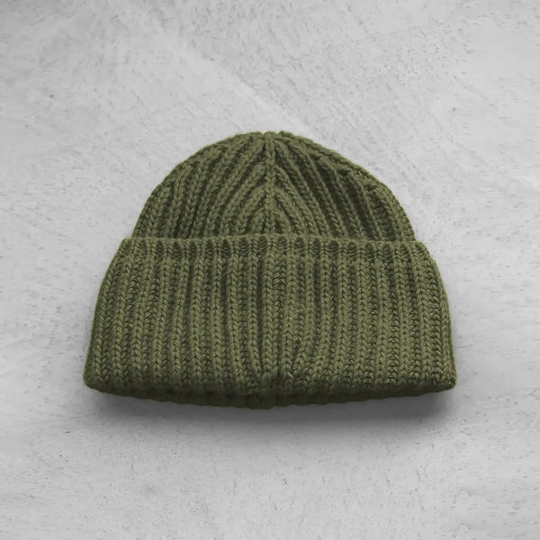 IVY ELLIS Cousteau Beanie in Olive