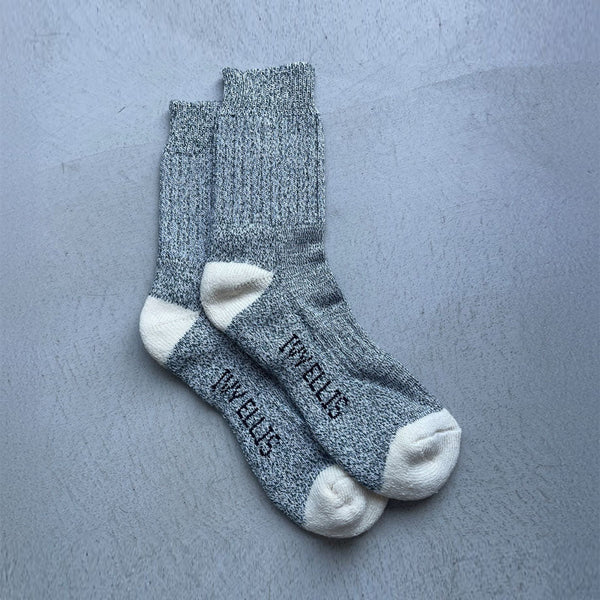 IVY ELLIS Ladies Tideline Yosemite Socks in Black Marl