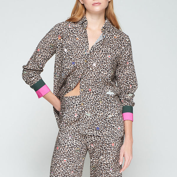 VILAGALLO Retiro Shirt in Leopard