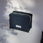 LES PENSIONNAIRES Cube Toiletry Bag in Storm Blue