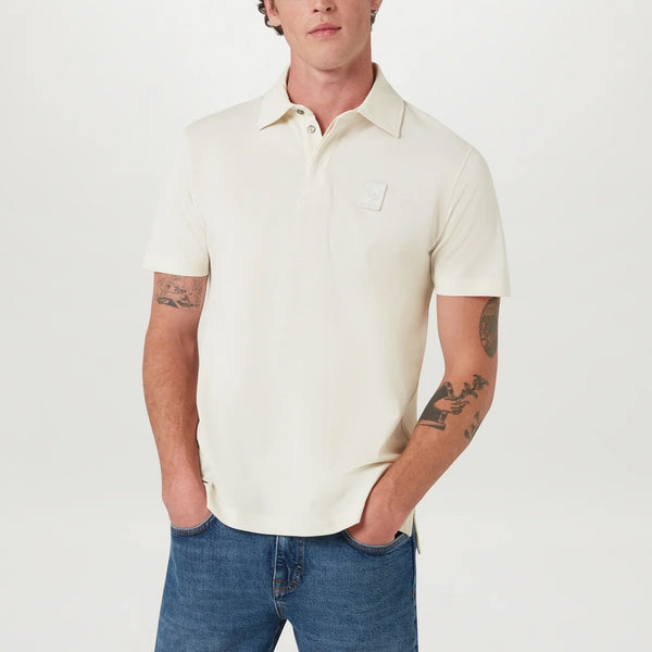 BELSTAFF Curator Polo in Silver/Birch