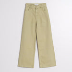 INDI & COLD Wide Leg Trousers in Military