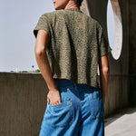 INDI & COLD Wide Leg Denim Pants in Texan
