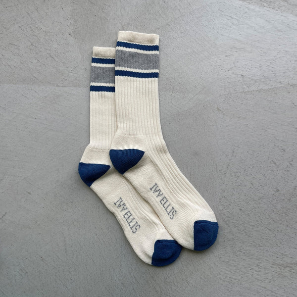 IVY ELLIS Mens Vintage Cotton Sport Socks in Sanders