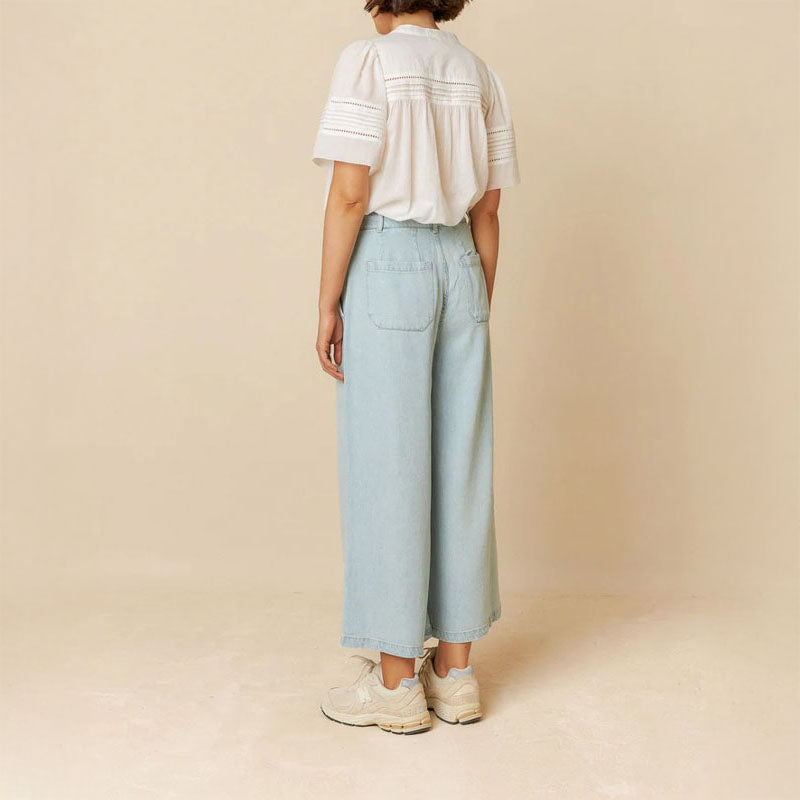 INDI & COLD Denim Effects Pants in Denim