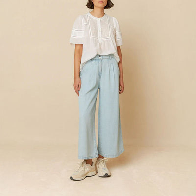 INDI & COLD Denim Effects Pants in Denim