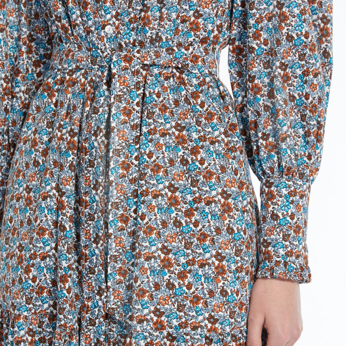 WEEKEND MAX MARA Timoteo Printed Twill Dress in White Flower