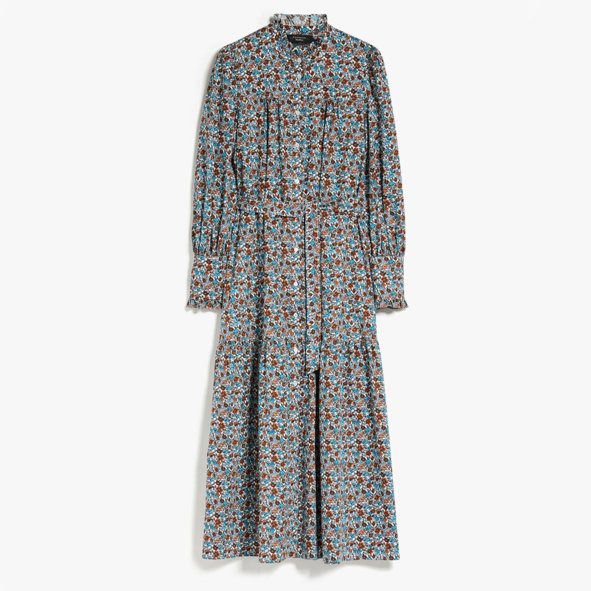 WEEKEND MAX MARA Timoteo Printed Twill Dress in White Flower