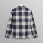 WAX LONDON Whiting Beatnik Overshirt in Navy Marine