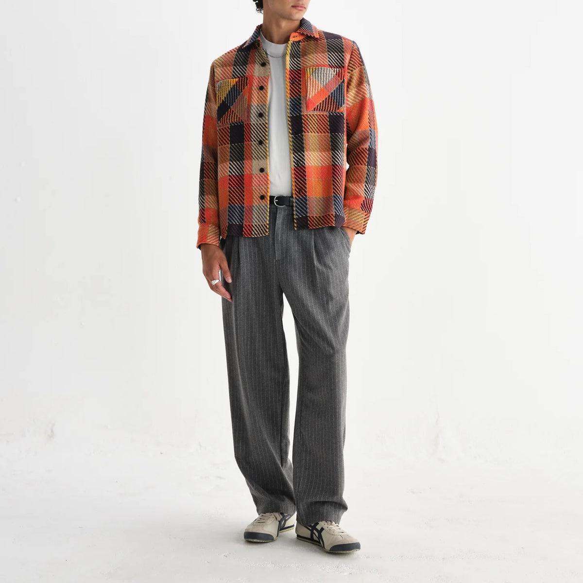WAX LONDON Whiting Overshirt in Pike Check