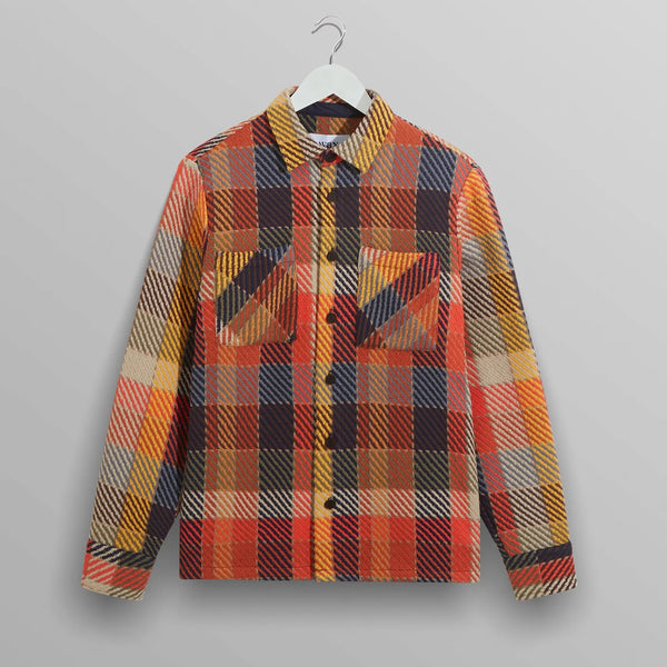 WAX LONDON Whiting Overshirt in Pike Check