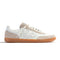 WUSHU Gong Nappa Leather Suede Sneakers with Gum Sole in White