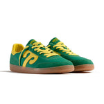 WUSHU Mens Gong Sneakers in Green/Yellow