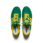 WUSHU Mens Gong Sneakers in Green/Yellow