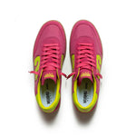 WUSHU Womens Gong Sneakers in Pink/Yellow