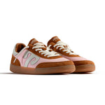 WUSHU Womens Gong Sneakers in Pink/Camel