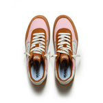 WUSHU Womens Gong Sneakers in Pink/Camel