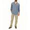 MOUSQUETON Yoanes Smock Style Shirt in Storm Grey