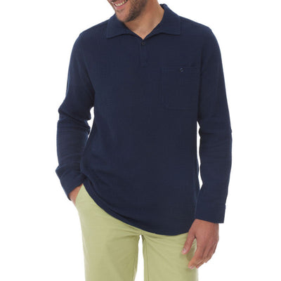MOUSQUETON Yvignac Smock Shirt in Navy