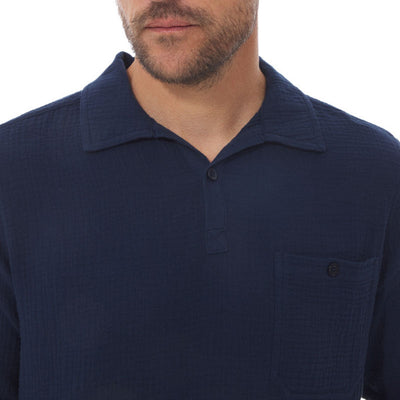 MOUSQUETON Yvignac Smock Shirt in Navy