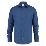 Brushed Twill Shirt in Navy